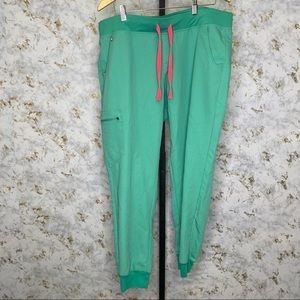 Figs Zamora Jogger Scrub Pants in Surgical Green XXL